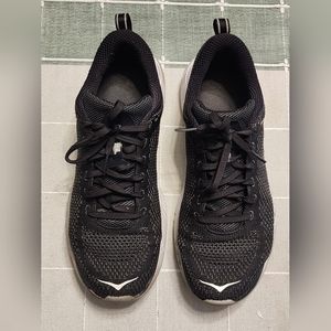 Hoka One One Hupana Flow Running Shoe Mens Size 9.5 Black/Dk Shadow